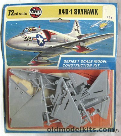 Airfix 1/72 Douglas A4D-1 Skyhawk (A-4D) - US Navy VA-34 1956 - Blister Pack (A4D1), 01022-3 plastic model kit